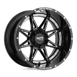 Alloy Wheel, MOTO Metal MO993 HYDRA, 18x8.5, ET 18, 6x139.7, 106.1, Black - EDK.ro
