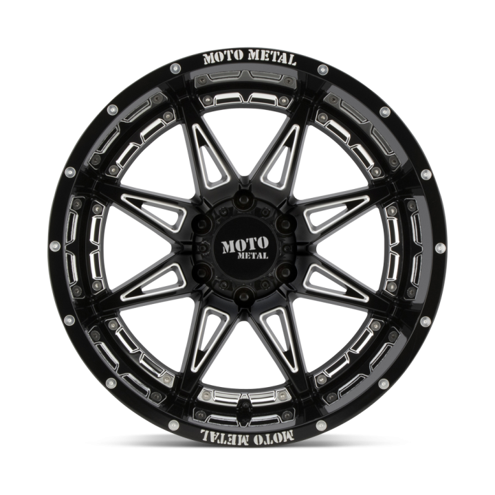 Jantă de Aluminiu, MOTO Metal MO993 HYDRA, 18x8.5, ET 18, 6x139.7, 106.1, Negru - EDK.ro