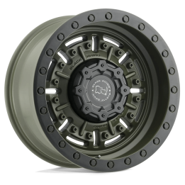 Alloy Wheel, Black Rhino ABRAMS, 17x8.5, ET 0, 6x139.7, 112.1, Green - EDK.ro
