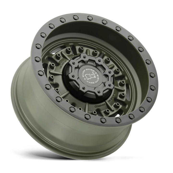 Jantă de Aluminiu, Black Rhino ABRAMS, 17x8.5, ET 0, 6x139.7, 112.1, Verde - EDK.ro