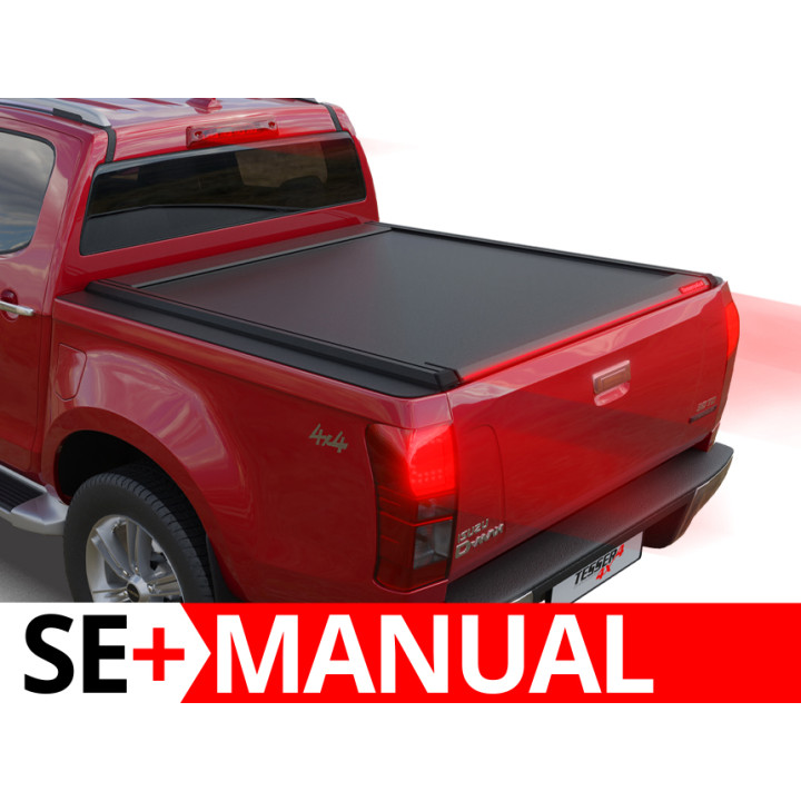 Manual Roll Top Tonneau Bed Cover, Tessera 4x4 SE+, Isuzu D-Max Double Cab 2012 - 2020 - EDK.ro