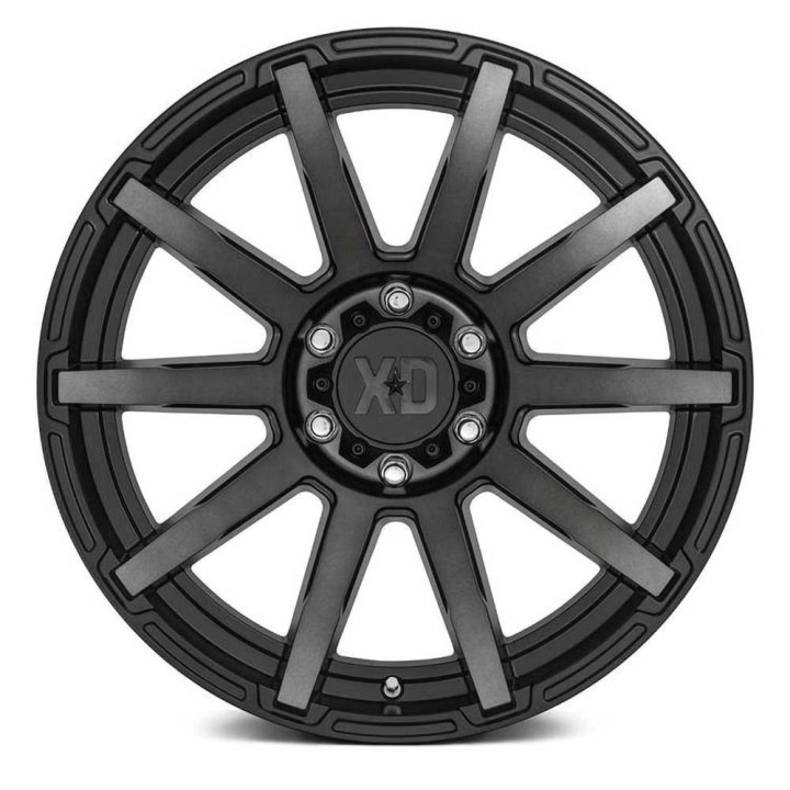 Alloy Wheel, XD Series XD847 OUTBREAK, 22x10.0, ET -18, 6x139.7, 106.25, Black - EDK.ro
