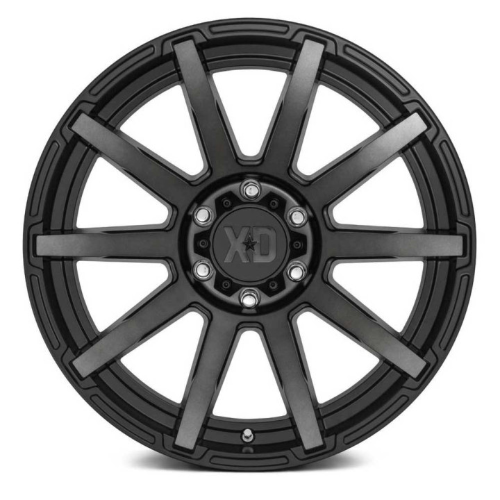 Alloy Wheel, XD Series XD847 OUTBREAK, 20x9.0, ET 0, 6x139.7, 106.25, Black - EDK.ro