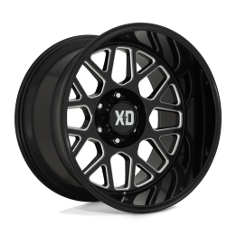 Alloy Wheel, XD Series XD849 GRENADE II, 20x10.0, ET -18, 6x139.7, 106.1, Black - EDK.ro