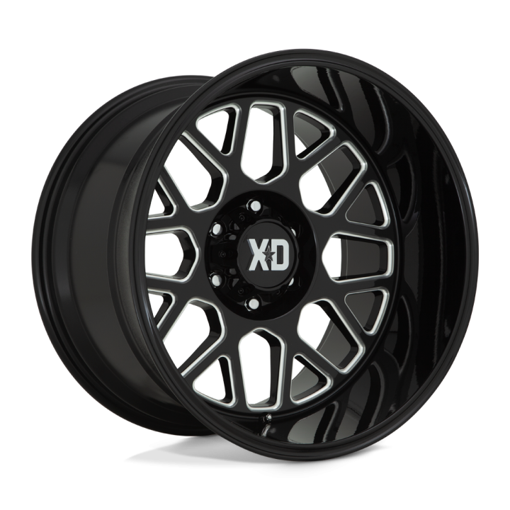 Jantă de Aluminiu, XD Series XD849 GRENADE II, 20x10.0, ET -18, 6x139.7, 106.1, Negru - EDK.ro