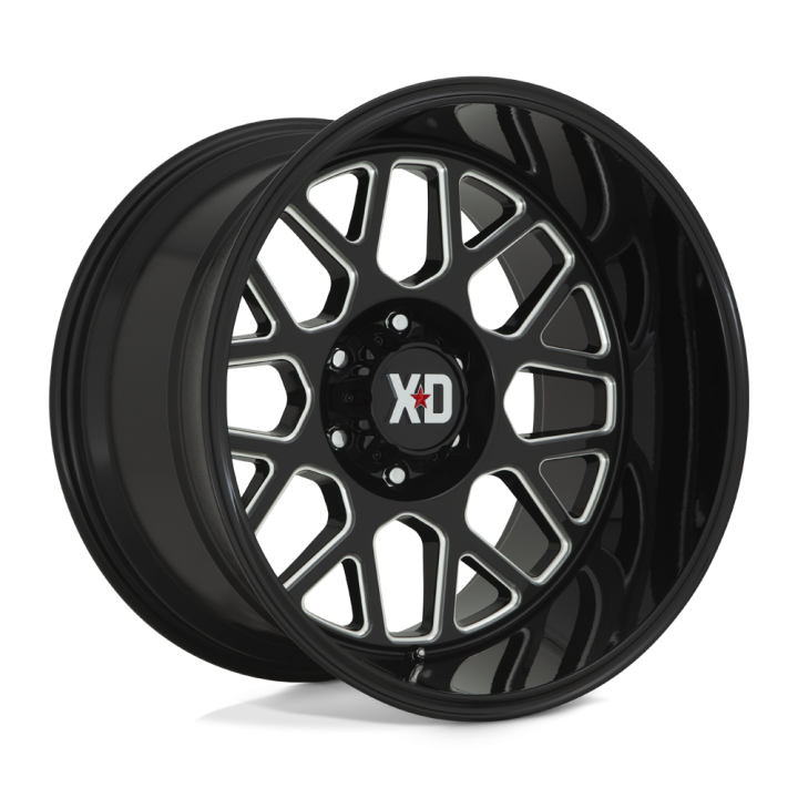 Jantă de Aluminiu, XD Series XD849 GRENADE II, 20x10.0, ET -18, 6x139.7, 106.1, Negru - EDK.ro