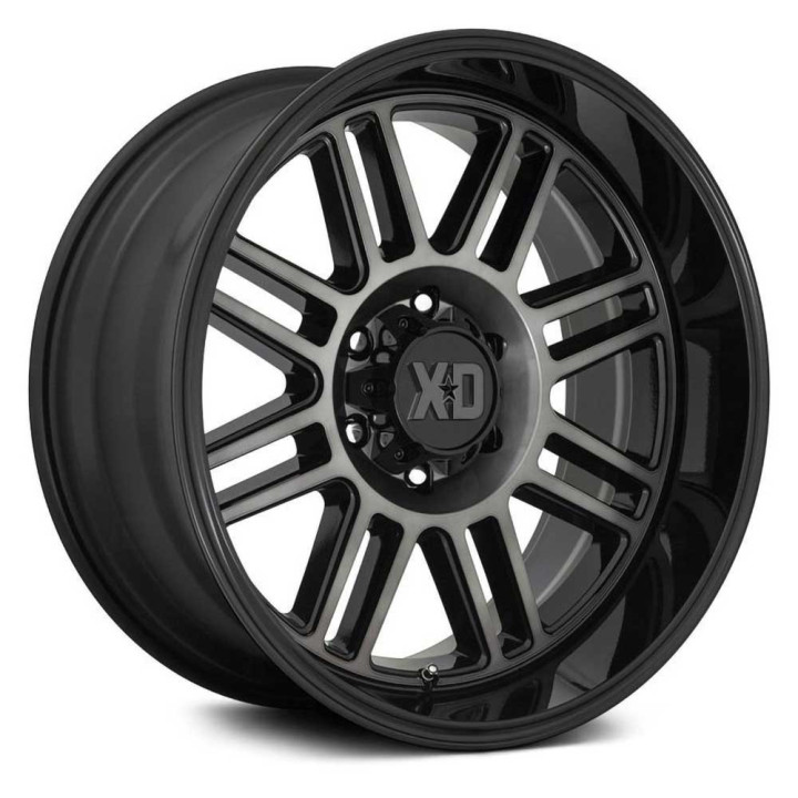 Jantă de Aluminiu, XD Series XD850 CAGE, 20x9.0, ET 18, 6x139.7, 106.25, Negru - EDK.ro