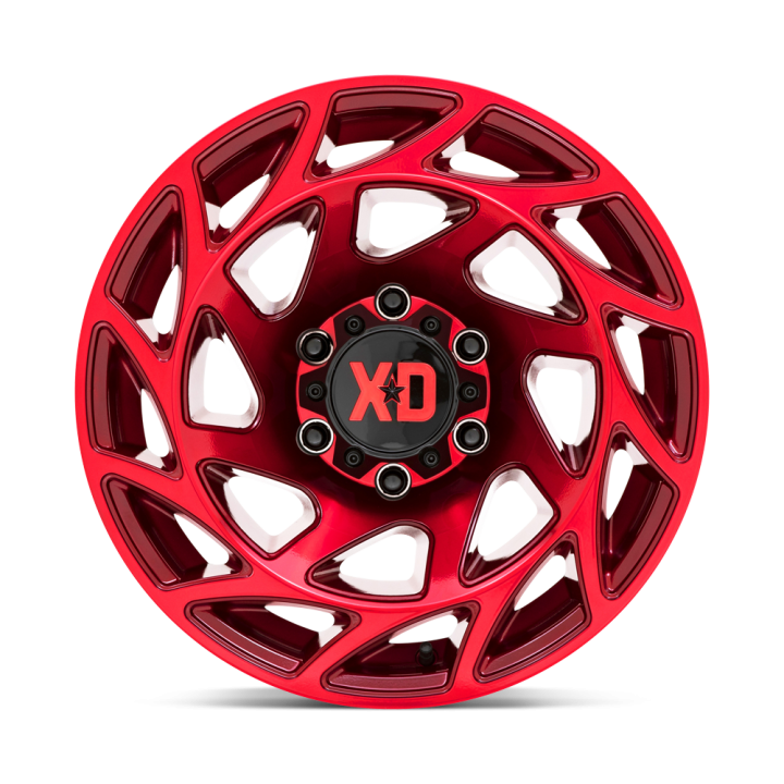 Jantă de Aluminiu, XD Series XD860 ONSLAUGHT, 17x9.0, ET 0, 6x139.7, 106.1, Roșu - EDK.ro