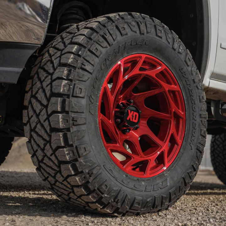 Alloy Wheel, XD Series XD860 ONSLAUGHT, 20x10.0, ET -18, 6x139.7, 106.1, Red - EDK.ro
