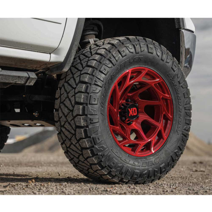 Jantă de Aluminiu, XD Series XD860 ONSLAUGHT, 20x10.0, ET -18, 6x139.7, 106.1, Roșu - EDK.ro