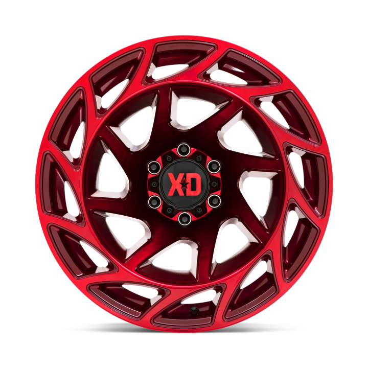 Alloy Wheel, XD Series XD860 ONSLAUGHT, 22x12.0, ET -44, 6x139.7, 106.1, Red - EDK.ro