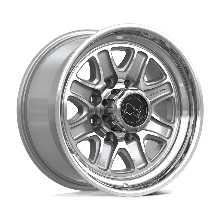 Alloy Wheel, Black Rhino BR032 ECHO, 18x9.0, ET 12, 8x165.1, 125.1, Silver - EDK.ro