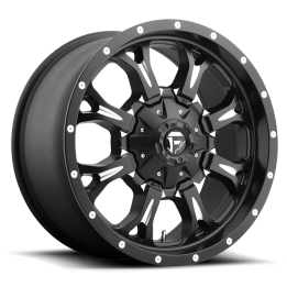 Jantă de Aluminiu, FUEL D517 KRANK, 17x9.0, ET 1, 8x165.1, 125.1, Negru - EDK.ro