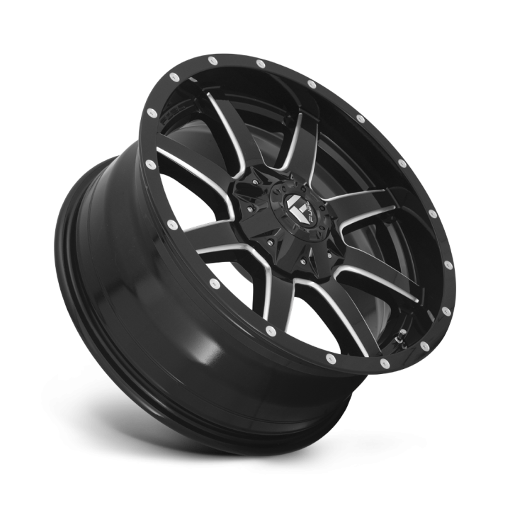 Jantă de Aluminiu, FUEL D610 MAVERICK, 20x12.0, ET -44, 8x165.1, 125.1, Negru - EDK.ro