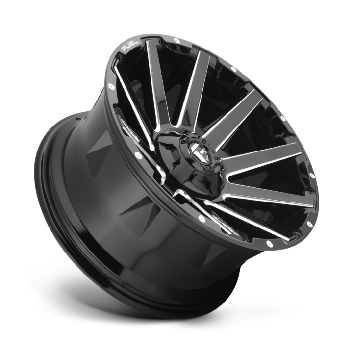 Jantă de Aluminiu, FUEL D615 CONTRA, 20x9.0, ET 20, 8x165.1, 125.1, Negru - EDK.ro