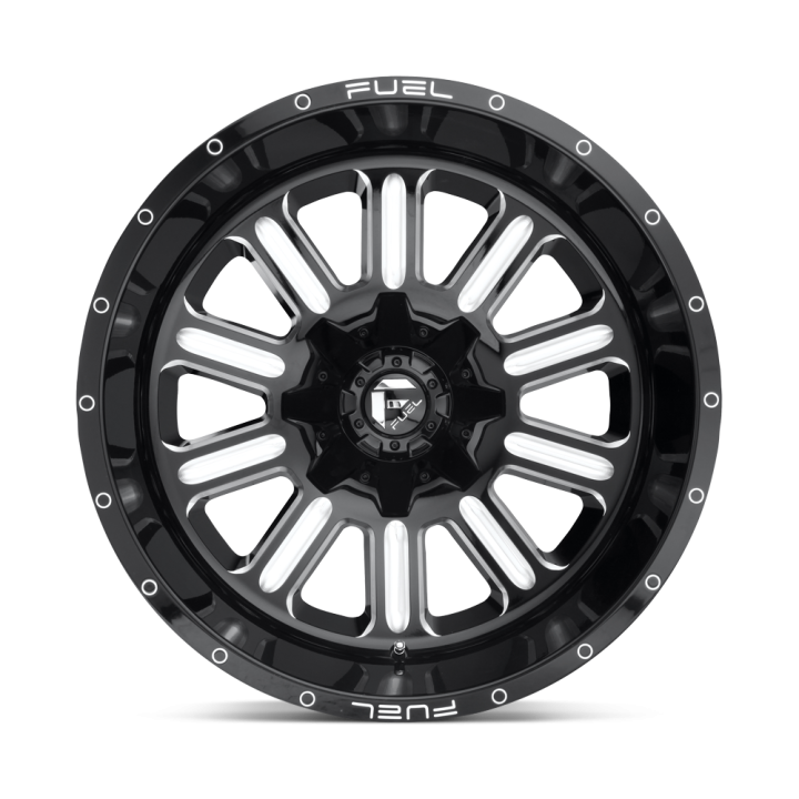 Jantă de Aluminiu, FUEL D620 HARDLINE, 18x9.0, ET 1, 8x165.1, 125.1, Negru - EDK.ro