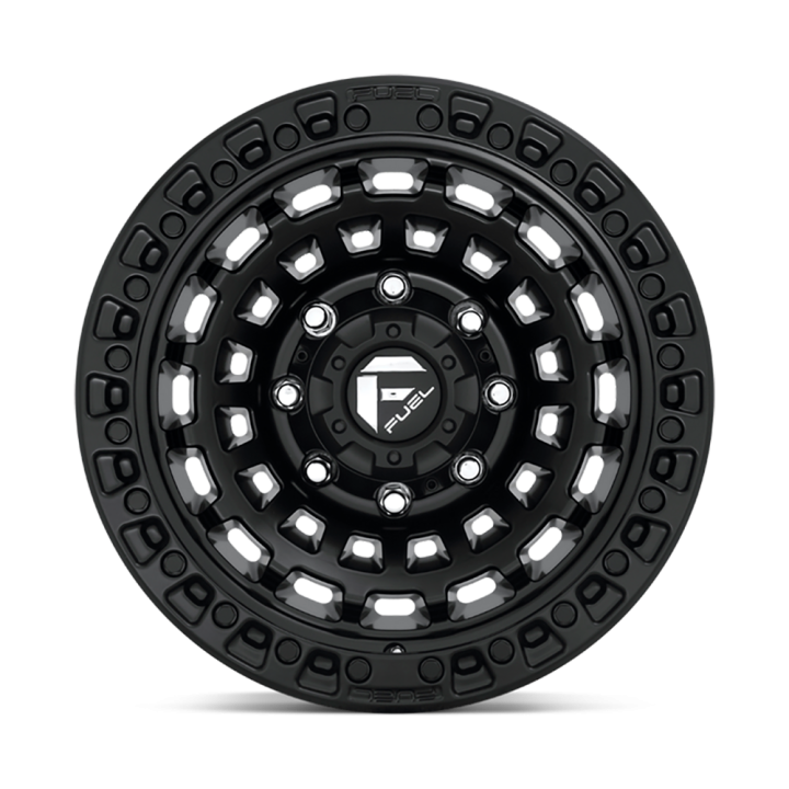 Alloy Wheel, FUEL D633 ZEPHYR, 17x9.0, ET -12, 8x165.1, 125.1, Black - EDK.ro