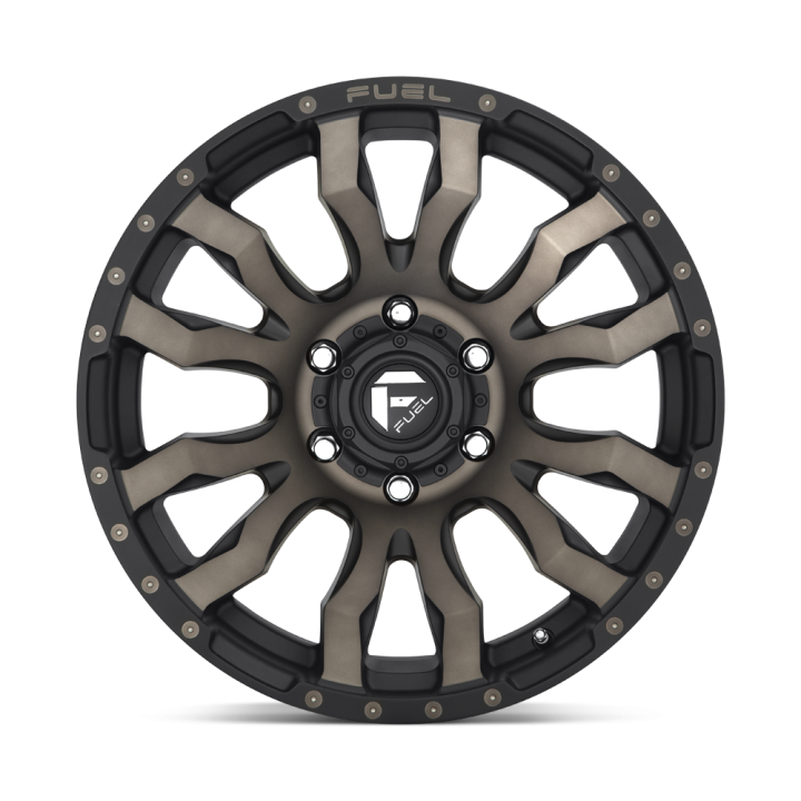 Alloy Wheel, FUEL D674 BLITZ, 20x9.0, ET 20, 8x165.1, 125.1, Black - EDK.ro