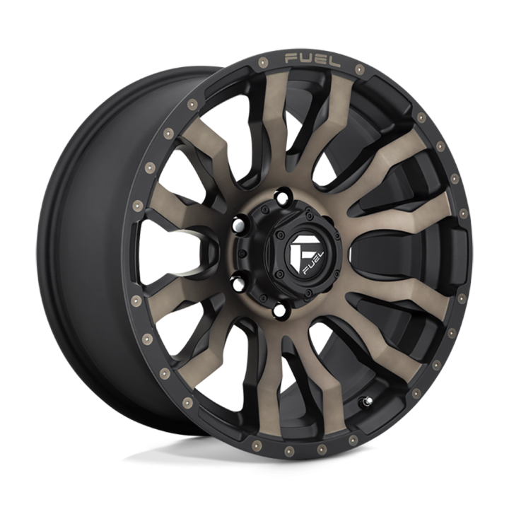 Alloy Wheel, FUEL D674 BLITZ, 20x10.0, ET -18, 8x165.1, 125.1, Black - EDK.ro