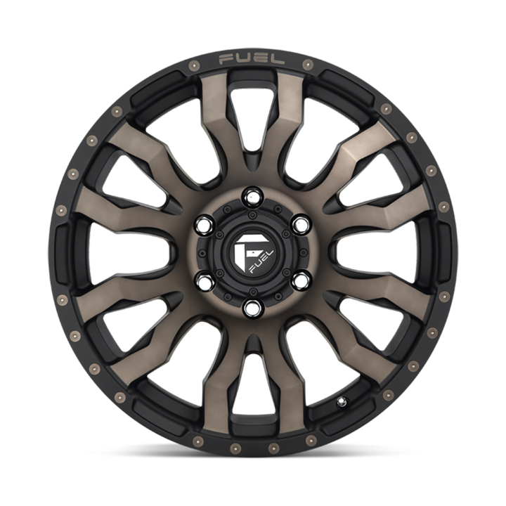 Alloy Wheel, FUEL D674 BLITZ, 20x10.0, ET -18, 8x165.1, 125.1, Black - EDK.ro