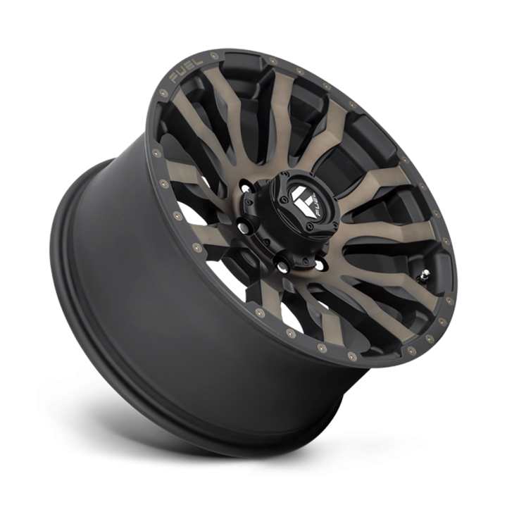 Alloy Wheel, FUEL D674 BLITZ, 20x10.0, ET -18, 8x165.1, 125.1, Black - EDK.ro