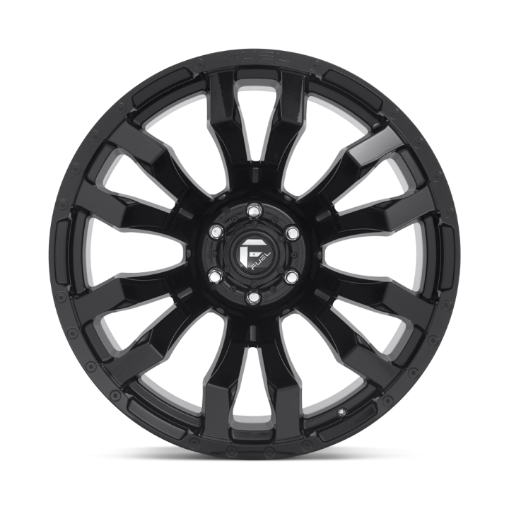 Jantă de Aluminiu, FUEL D675 BLITZ, 17x9.0, ET 1, 8x165.1, 125.1, Negru - EDK.ro