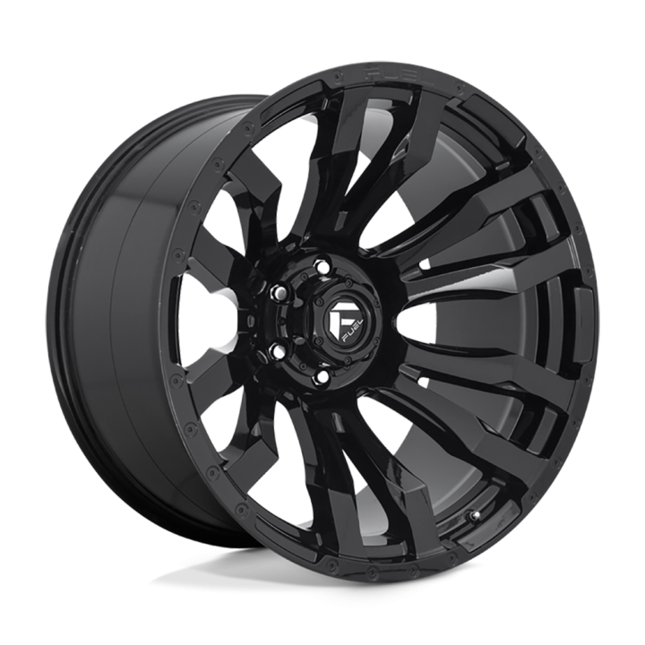 Jantă de Aluminiu, FUEL D675 BLITZ, 20x9.0, ET 1, 8x165.1, 125.1, Negru - EDK.ro