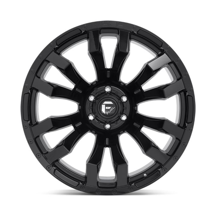 Jantă de Aluminiu, FUEL D675 BLITZ, 20x9.0, ET 1, 8x165.1, 125.1, Negru - EDK.ro