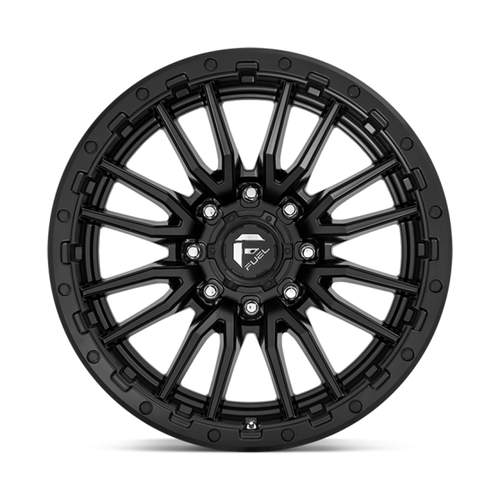 Jantă de Aluminiu, FUEL D679 REBEL, 22x10.0, ET -18, 8x165.1, 125.1, Negru - EDK.ro