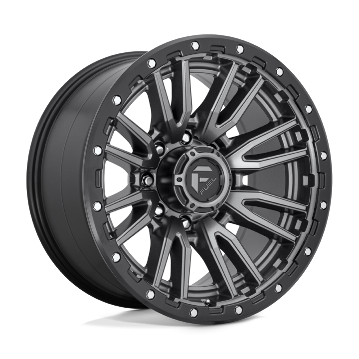 Alloy Wheel, FUEL D680 REBEL, 20x10.0, ET -18, 8x165.1, 125.1, Black - EDK.ro