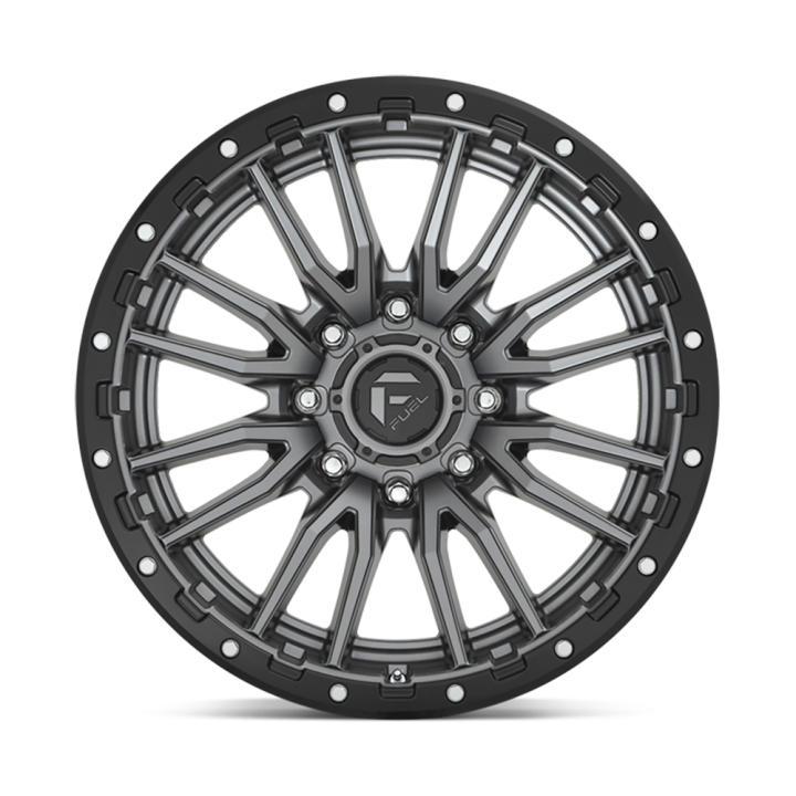 Alloy Wheel, FUEL D680 REBEL, 22x10.0, ET -18, 8x165.1, 125.1, Black - EDK.ro