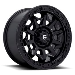 Alloy Wheel, FUEL D694 COVERT, 17x9.0, ET 1, 8x165.1, 125.1, Black - EDK.ro