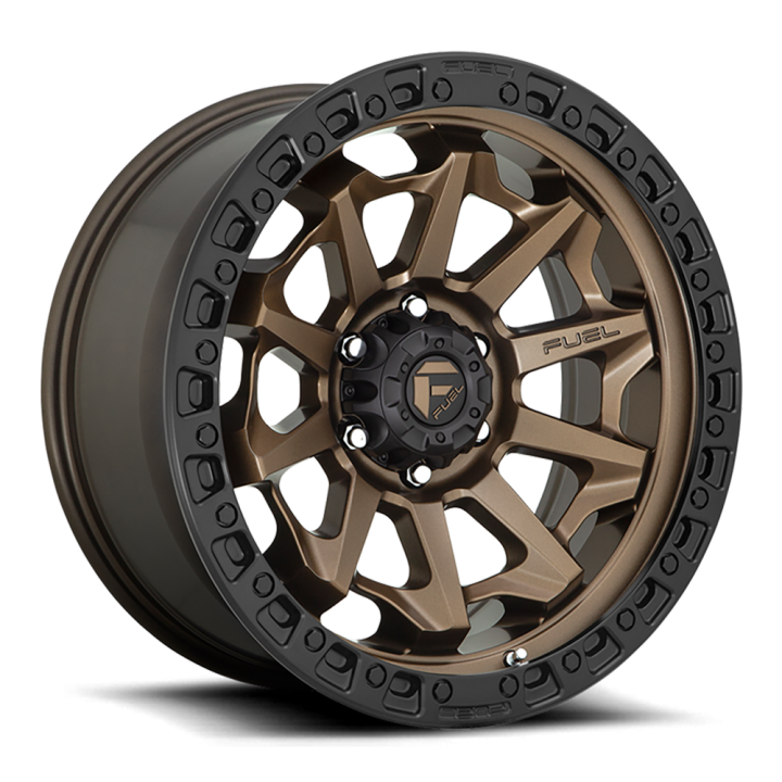 Jantă de Aluminiu, FUEL D696 COVERT, 20x10.0, ET -18, 8x165.1, 125.1, Negru - EDK.ro