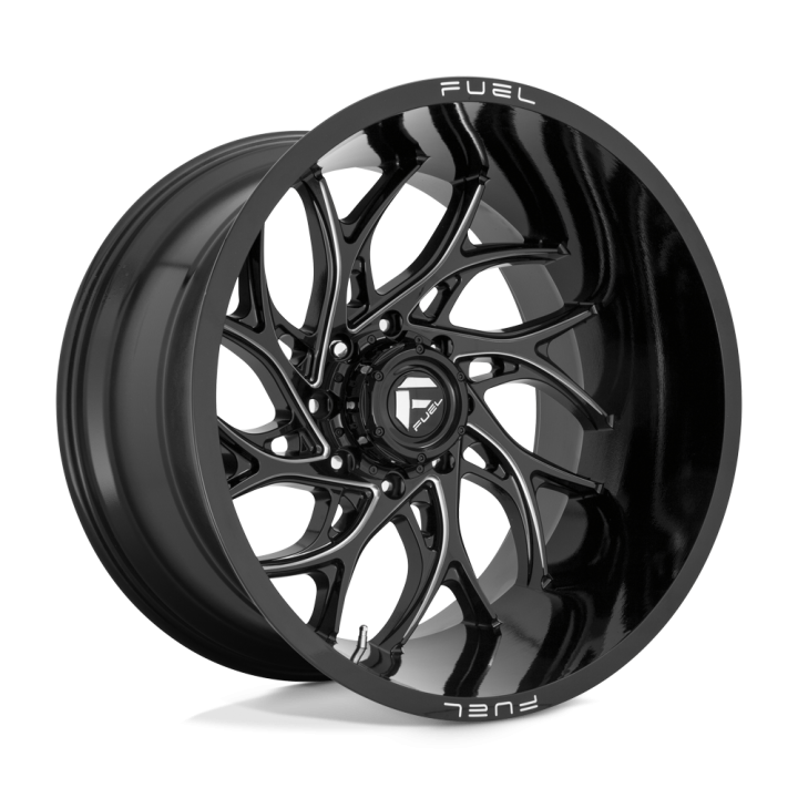 Jantă de Aluminiu, FUEL D741 RUNNER, 20x10.0, ET -18, 8x165.1, 125.1, Negru - EDK.ro