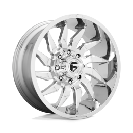 Jantă de Aluminiu, FUEL D743 SABER, 22x12.0, ET -44, 8x165.1, 125.1, Crom - EDK.ro