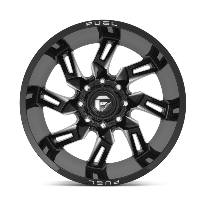 Alloy Wheel, FUEL D747 LOCKDOWN, 22x10.0, ET -18, 8x165.1, 125.1, Black - EDK.ro