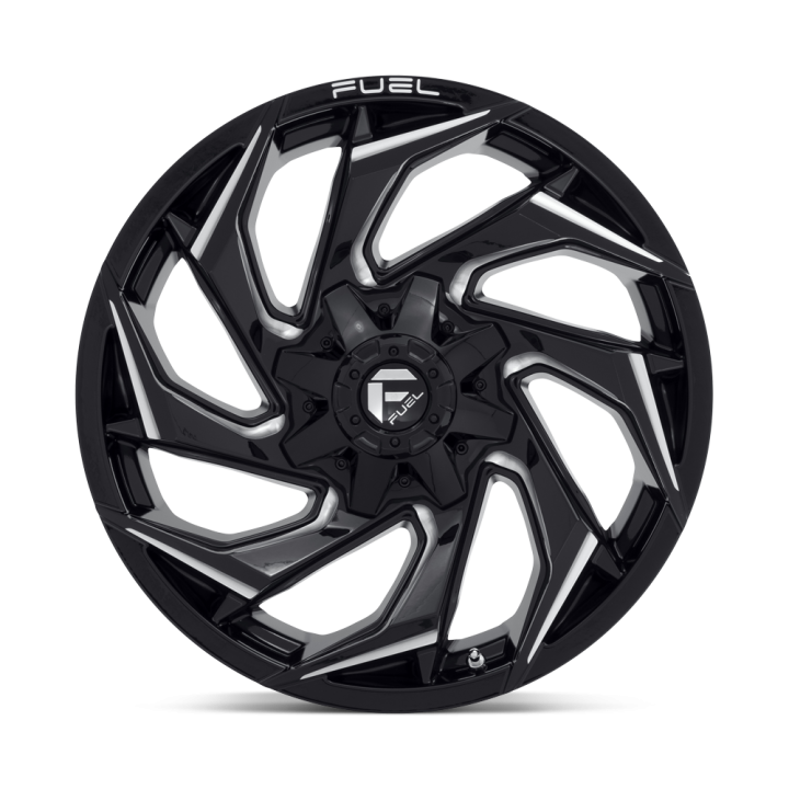Alloy Wheel, FUEL D753 REACTION, 20x9.0, ET 20, 8x165.1, 125.1, Black - EDK.ro