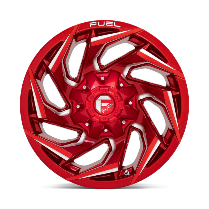 Jantă de Aluminiu, FUEL D754 REACTION, 22x10.0, ET -18, 8x165.1, 125.1, Roșu - EDK.ro