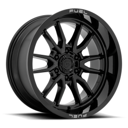Alloy Wheel, FUEL D760 CLASH, 20x10.0, ET -18, 8x165.1, 125.1, Black - EDK.ro