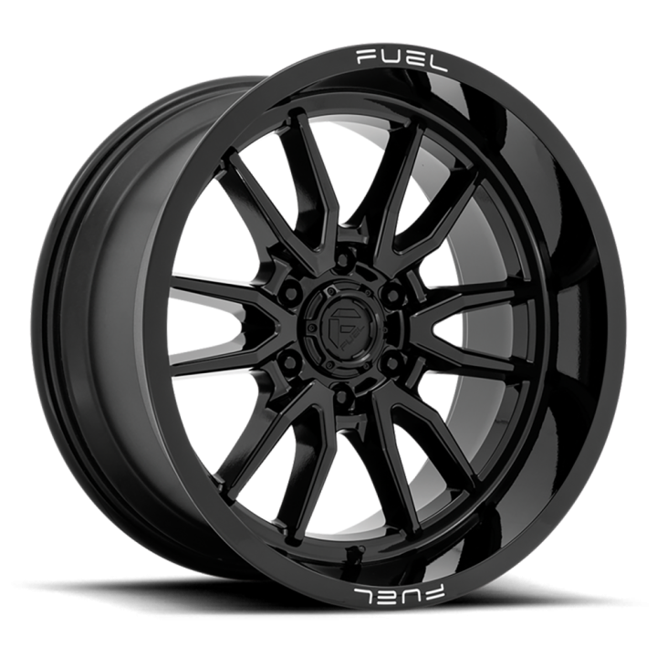 Alloy Wheel, FUEL D760 CLASH, 20x10.0, ET -18, 8x165.1, 125.1, Black - EDK.ro
