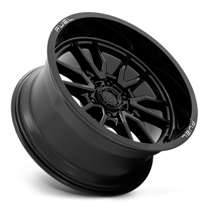Alloy Wheel, FUEL D760 CLASH, 20x10.0, ET -18, 8x165.1, 125.1, Black - EDK.ro
