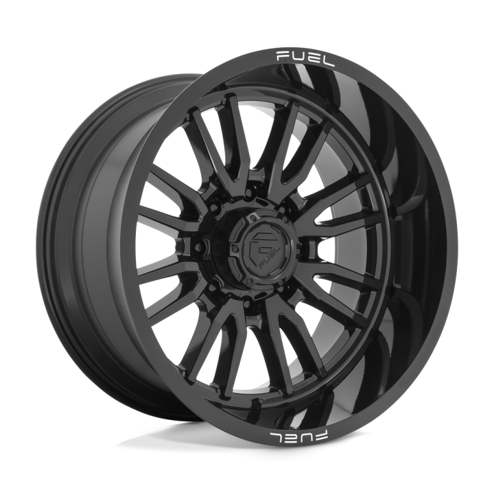 Jantă de Aluminiu, FUEL D760 CLASH, 22x12.0, ET -44, 8x165.1, 125.1, Negru - EDK.ro