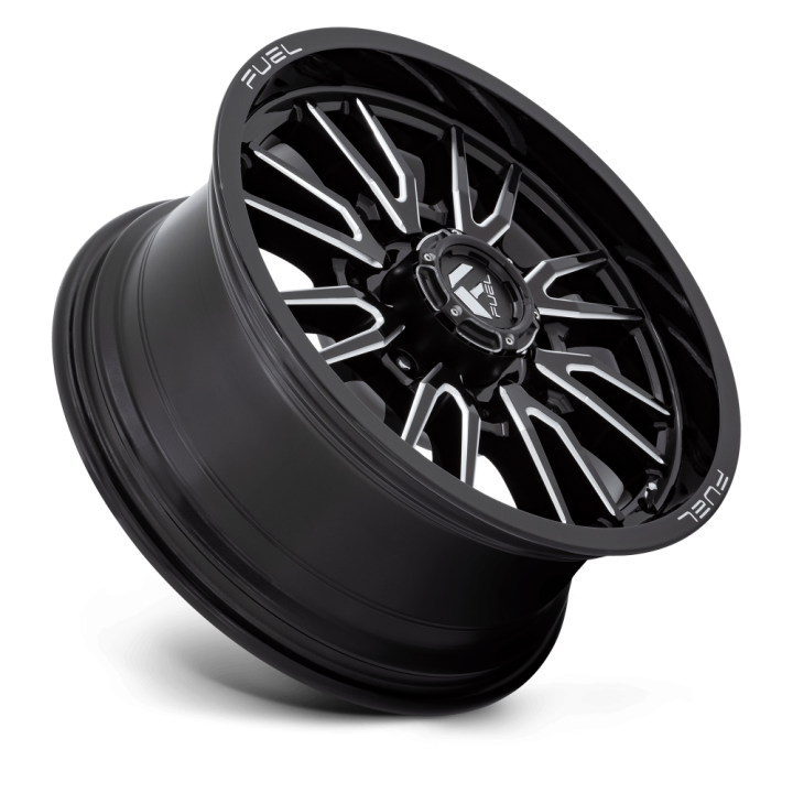 Alloy Wheel, FUEL D761 CLASH, 20x9.0, ET 20, 8x165.1, 125.1, Black - EDK.ro