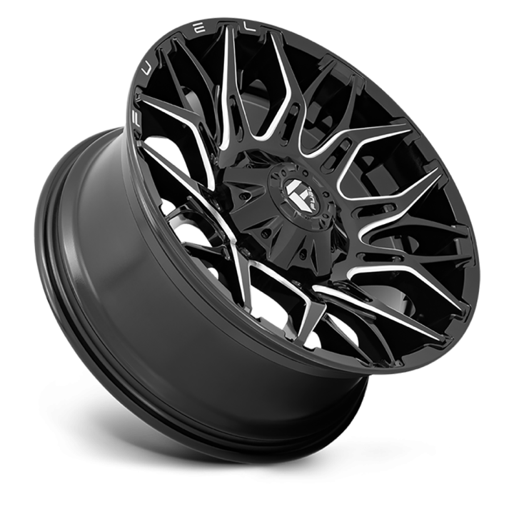 Jantă de Aluminiu, FUEL D769 TWITCH, 20x10.0, ET -18, 8x165.1, 125.1, Negru - EDK.ro