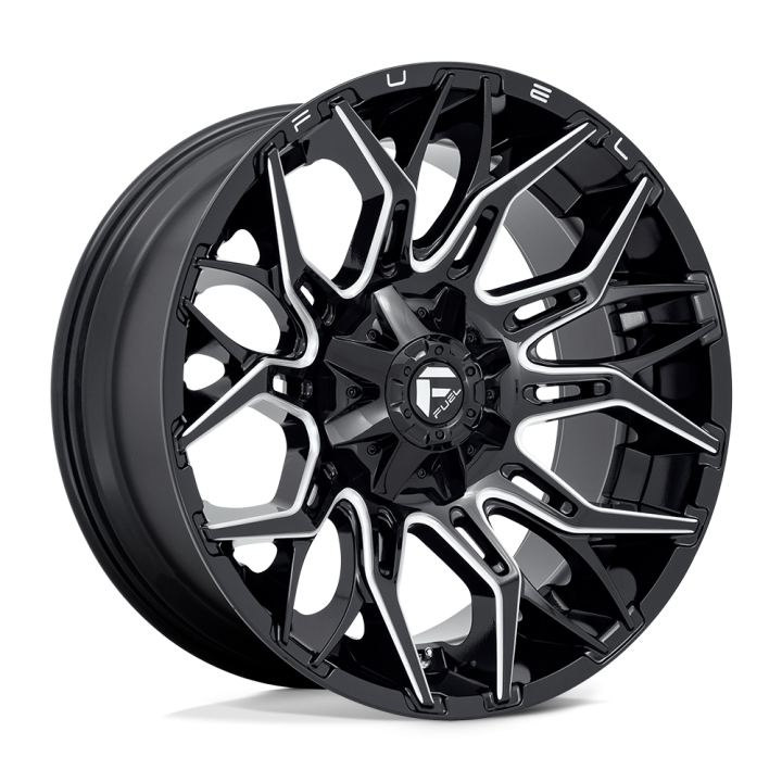 Alloy Wheel, FUEL D769 TWITCH, 22x10.0, ET -18, 8x165.1, 125.1, Black - EDK.ro