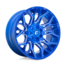 Jantă de Aluminiu, FUEL D770 TWITCH, 22x10.0, ET -18, 8x165.1, 125.1, Albastru - EDK.ro