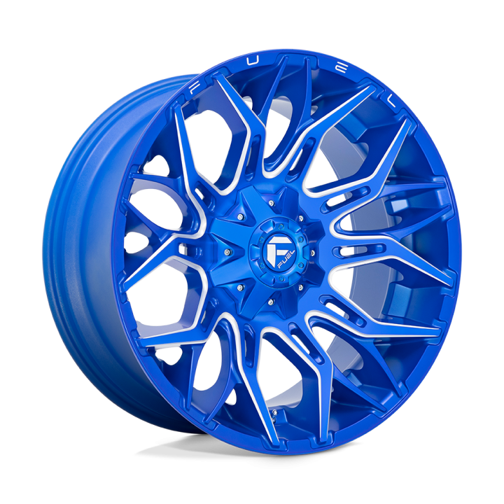 Alloy Wheel, FUEL D770 TWITCH, 22x10.0, ET -18, 8x165.1, 125.1, Blue - EDK.ro