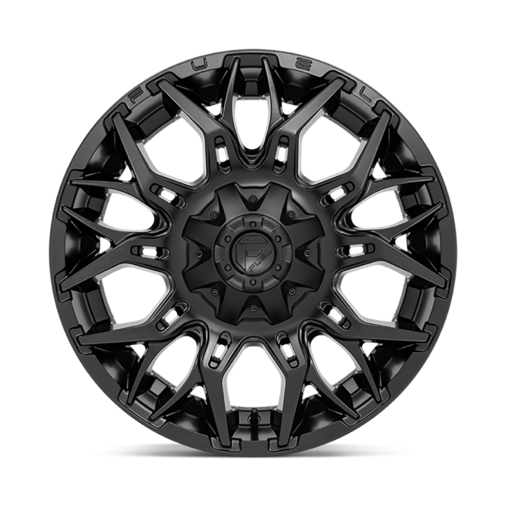 Jantă de Aluminiu, FUEL D772 TWITCH, 20x10.0, ET -18, 8x165.1, 125.1, Negru - EDK.ro