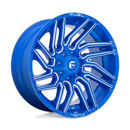 Jantă de Aluminiu, FUEL D774 TYPHOON, 22x10.0, ET -18, 8x165.1, 125.1, Albastru - EDK.ro