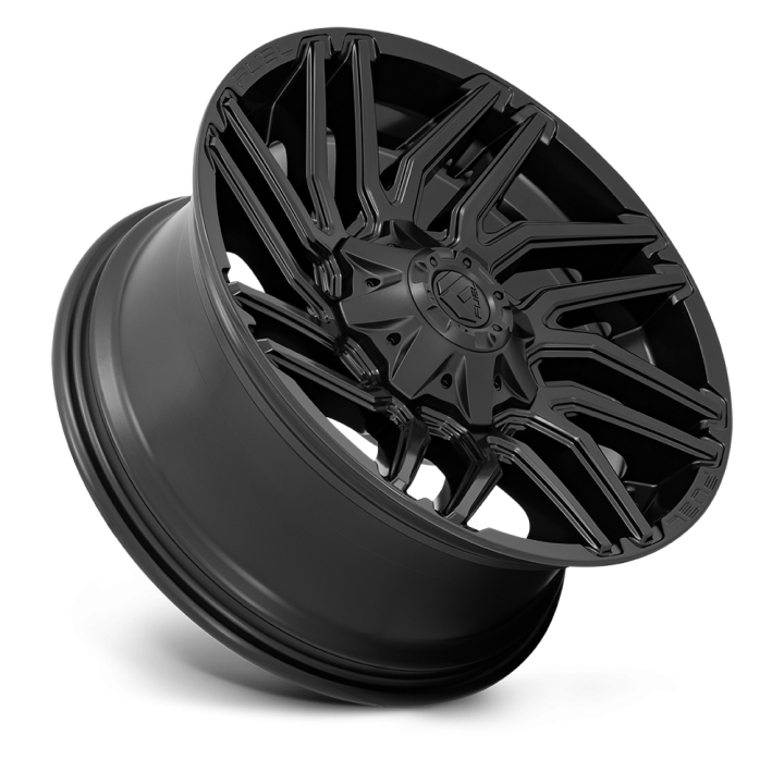 Jantă de Aluminiu, FUEL D775 TYPHOON, 22x12.0, ET -44, 8x165.1, 125.1, Negru - EDK.ro